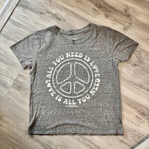 Beatles All You Need is Love, Large Heather Grey T-shirt